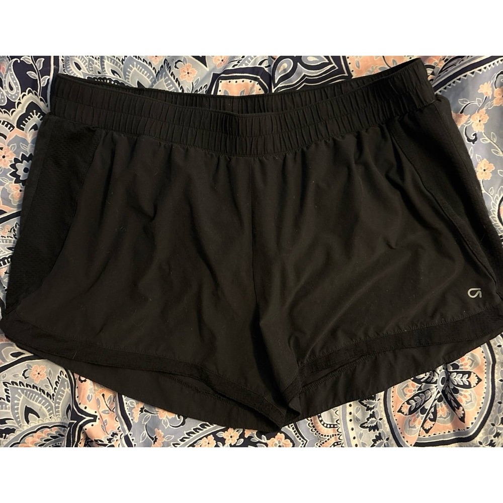 GapFit‎ Women's Black Lined Activewear Running Shorts, XL